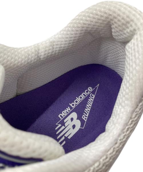 NEW BALANCE（ニューバランス）NEW BALANCE (ニューバランス) ローカットスニーカー ホワイト×パープル サイズ:cm26の古着・服飾アイテム