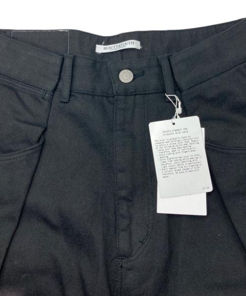 BEAUTY&YOUTH UNITED ARROWS（ビューティーアンドユースユナイテッドアローズ）BEAUTY&YOUTH UNITED ARROWS (ビューティーアンドユースユナイテッドアローズ) タックデニムパンツ ブラック サイズ:Ｓ 未使用品の古着・服飾アイテム