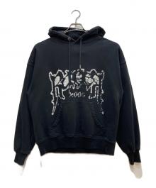 Racer Worldwide（レーサーワイルドワイド）の古着「プルオーバーパーカー」｜ブラック