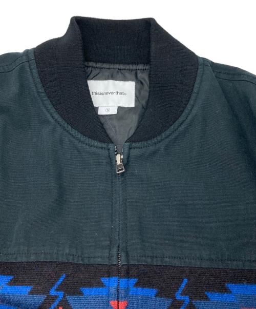 thisisneverthat（ディスイズネバーザット）thisisneverthat (ディスイズネバーザット) Lined Bomber Jacket/ラインド ボンバー ジャケット ブラック サイズ:Ｓの古着・服飾アイテム