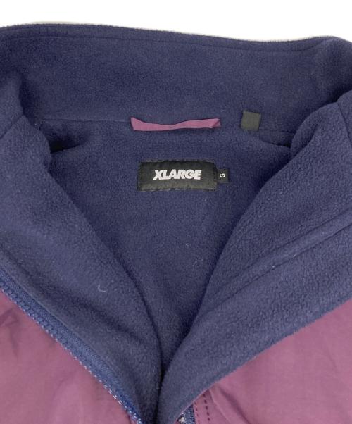 X-LARGE（エクストララージ）X-LARGE (エクストララージ) ナイロン フリース ジャケット パープル サイズ:Ｓの古着・服飾アイテム