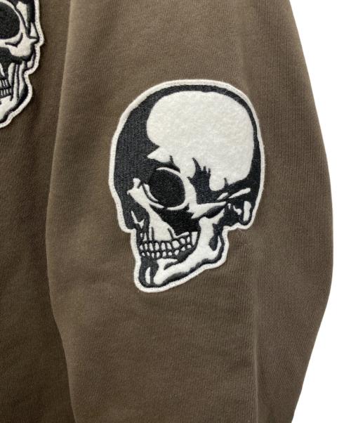 NUMBER (N)INE（ナンバーナイン）NUMBER (N)INE (ナンバーナイン) スカルジップアップパーカー ブラウン サイズ:1の古着・服飾アイテム