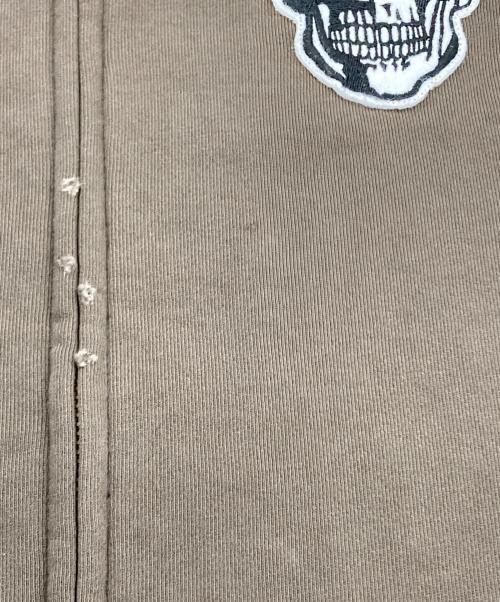 NUMBER (N)INE（ナンバーナイン）NUMBER (N)INE (ナンバーナイン) スカルジップアップパーカー ブラウン サイズ:1の古着・服飾アイテム