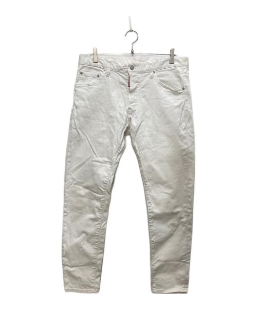 DSQUARED2（ディースクエアード）DSQUARED2 (ディースクエアード) SKINNY DAN JEAN/スキニーダンジーンズ ホワイト サイズ:50の古着・服飾アイテム