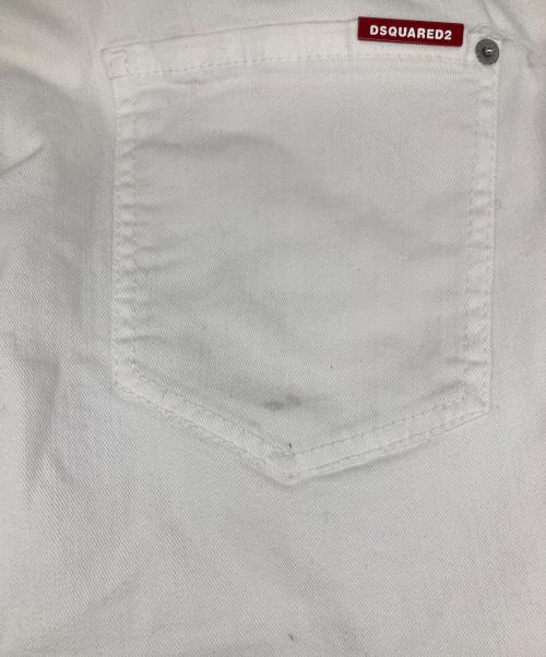 DSQUARED2（ディースクエアード）DSQUARED2 (ディースクエアード) SKINNY DAN JEAN/スキニーダンジーンズ ホワイト サイズ:50の古着・服飾アイテム