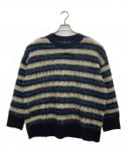 JOURNAL STANDARDジャーナルスタンダード）の古着「マルチボーダーシャギーニット」｜ブラック