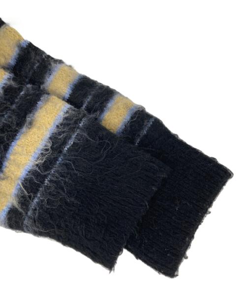 JOURNAL STANDARD（ジャーナルスタンダード）JOURNAL STANDARD (ジャーナルスタンダード) マルチボーダーシャギーニット ブラック サイズ:FREEの古着・服飾アイテム