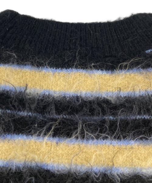 JOURNAL STANDARD（ジャーナルスタンダード）JOURNAL STANDARD (ジャーナルスタンダード) マルチボーダーシャギーニット ブラック サイズ:FREEの古着・服飾アイテム