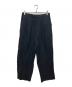 LAD MUSICIAN（ラッドミュージシャン）の古着「WOOL GABARDINE WIDE FLARE SLACKS/ウールギャバジンワイドフレアスラックス」｜ブラック
