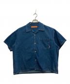 studio sevenスタジオセブン）の古着「Denim SS Shirt/デニムシャツ」｜ネイビー