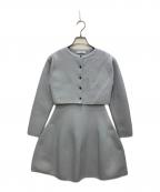 Snidelスナイデル）の古着「セットアップ スクエアネックミニワンピース」｜ブルー