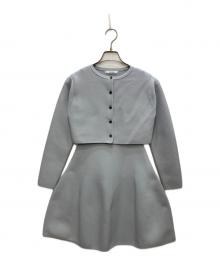 Snidel（スナイデル）の古着「セットアップ スクエアネックミニワンピース」｜ブルー