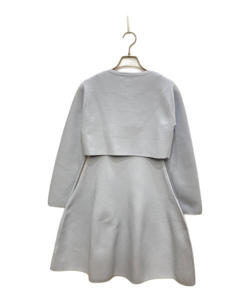 Snidel（スナイデル）Snidel (スナイデル) セットアップ スクエアネックミニワンピース ブルー サイズ:Fの古着・服飾アイテム