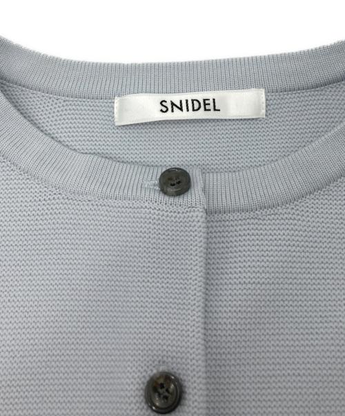 Snidel（スナイデル）Snidel (スナイデル) セットアップ スクエアネックミニワンピース ブルー サイズ:Fの古着・服飾アイテム