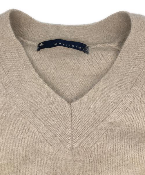 martinique（マルティニーク）martinique (マルティニーク) FOXショートプルオーバー ショートニット ベージュ サイズ:FREEの古着・服飾アイテム