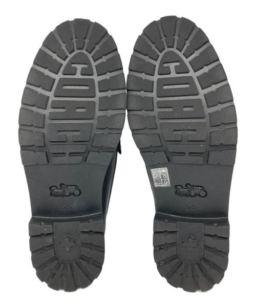 COACH（コーチ）COACH (コーチ) ジャニー ローファー・シグネチャー ジャカード ブラック×グレー サイズ:US5.5C/EUR36の古着・服飾アイテム