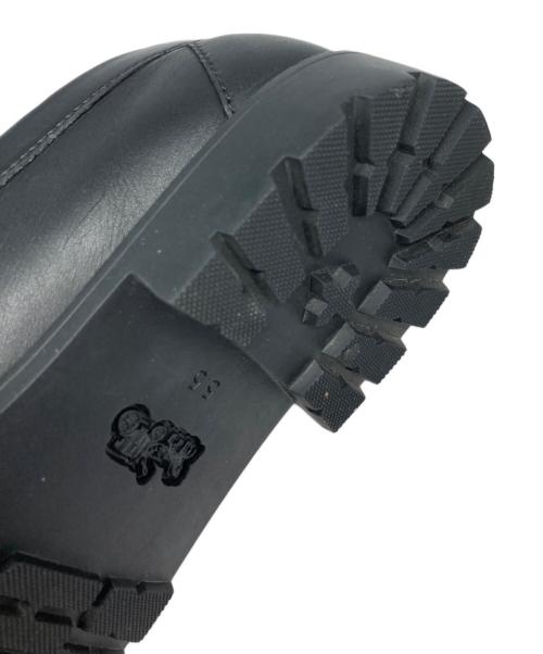 COACH（コーチ）COACH (コーチ) ジャニー ローファー・シグネチャー ジャカード ブラック×グレー サイズ:US5.5C/EUR36の古着・服飾アイテム