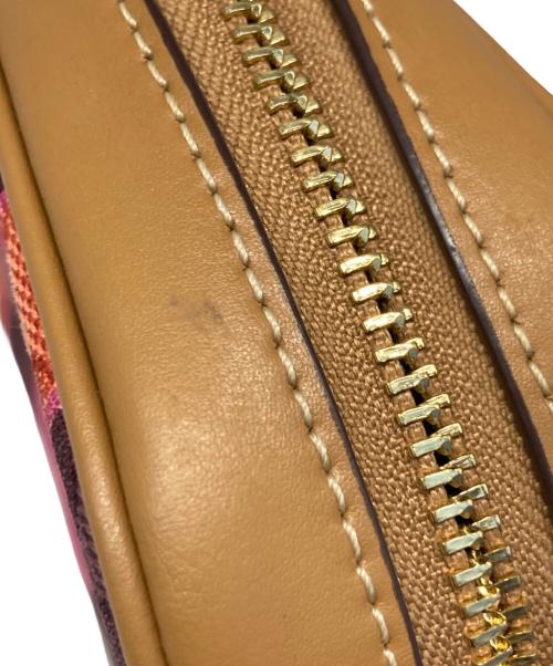 COACH（コーチ）COACH (コーチ) ショルダーバッグ ベージュ×ピンクの古着・服飾アイテム
