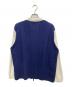 BoTT (ボット) TTT MSW (ティー) ジップアップニット ホワイト×ネイビー サイズ:XL：5000円
