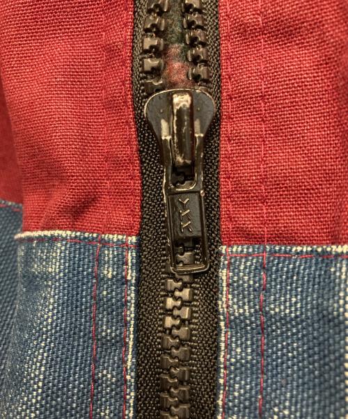 BEE-WILD（ビー ワイルド）BEE-WILD (ビー ワイルド) ネイティブ柄ジップジャケット ボルドー サイズ:Ｍの古着・服飾アイテム