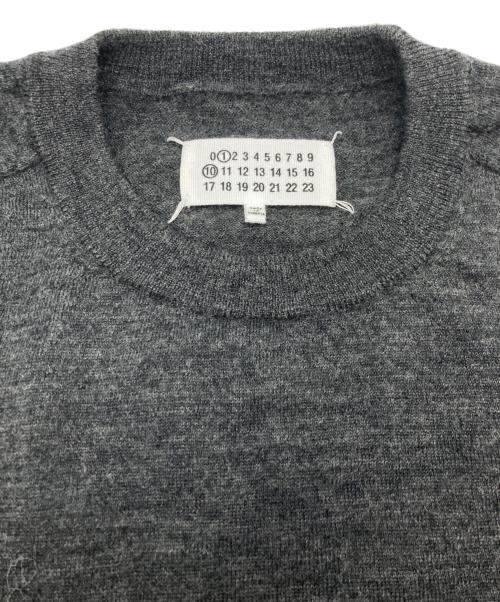 Maison Margiela（メゾンマルジェラ）Maison Margiela (メゾンマルジェラ) エルボーパッチニット グレー サイズ:Lの古着・服飾アイテム