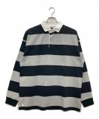 POLO RALPH LAURENポロ・ラルフローレン）の古着「LSYDRUGBYM1-LONG SLEEV カットソー」｜グレー×ブラック