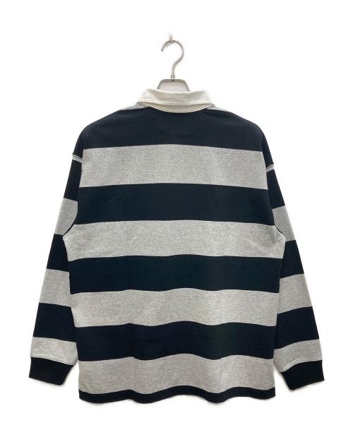 POLO RALPH LAUREN（ポロ・ラルフローレン）POLO RALPH LAUREN (ポロ・ラルフローレン) LSYDRUGBYM1-LONG SLEEV カットソー グレー×ブラック サイズ:Ⅿの古着・服飾アイテム