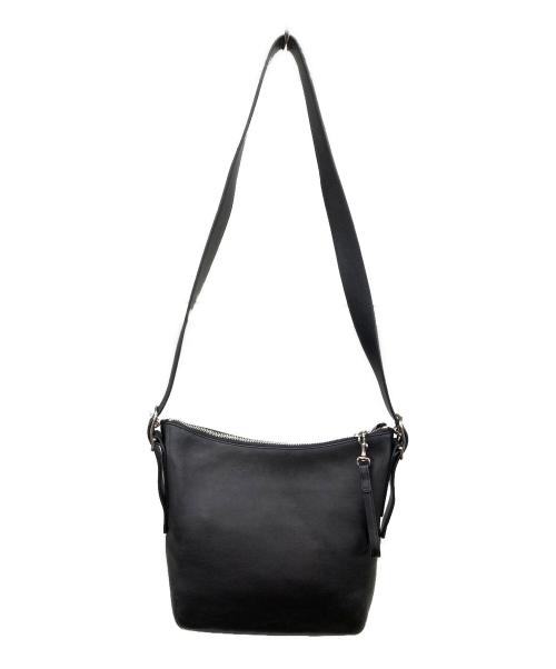 COACH（コーチ）COACH (コーチ) レザーショルダーバッグ ブラックの古着・服飾アイテム