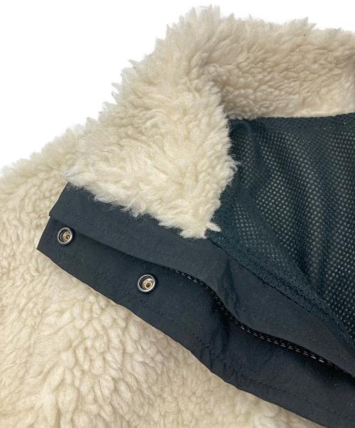 THE NORTH FACE（ザ ノース フェイス）THE NORTH FACE (ザ ノース フェイス) MATERNITY BIO FLEECE JACKET & BABY CAP/マタニティ ボア フリース ジャケット ＆ ベイビー キャップ アイボリー×ブラック サイズ:Lの古着・服飾アイテム