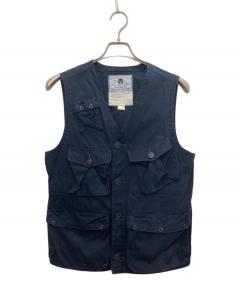 中古・古着通販】AFB (エーエフビー) ピースボアパッチベスト ブラック