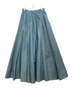 CLANEクラネ）の古着「VOLUME MAXI SKIRT/ボリュームマキシスカート」｜ブルー