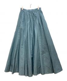 CLANE（クラネ）の古着「VOLUME MAXI SKIRT/ボリュームマキシスカート」｜ブルー