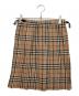 Burberry's（バーバリー）の古着「ノバチェック プリーツミニスカート」｜ベージュ