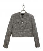theoryセオリー）の古着「ツイードジャケット」｜グレー×ブラック