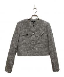 theory（セオリー）の古着「ツイードジャケット」｜グレー×ブラック