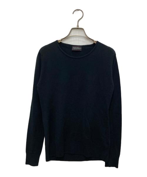 JOHN SMEDLEY（ジョンスメドレー）JOHN SMEDLEY (ジョンスメドレー) クルーネックニット ブラック サイズ:Ｍの古着・服飾アイテム