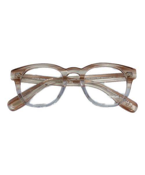 OLIVER PEOPLES（オリバーピープルズ）OLIVER PEOPLES (オリバーピープルズ) Cary Grant/ケイリー・グラント ブラウン×クリア サイズ:48□22 145の古着・服飾アイテム