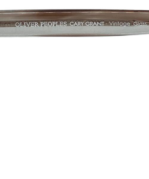 OLIVER PEOPLES（オリバーピープルズ）OLIVER PEOPLES (オリバーピープルズ) Cary Grant/ケイリー・グラント ブラウン×クリア サイズ:48□22 145の古着・服飾アイテム