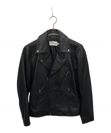 中古・古着通販】COACH (コーチ) ダブルライダースジャケット ブラック