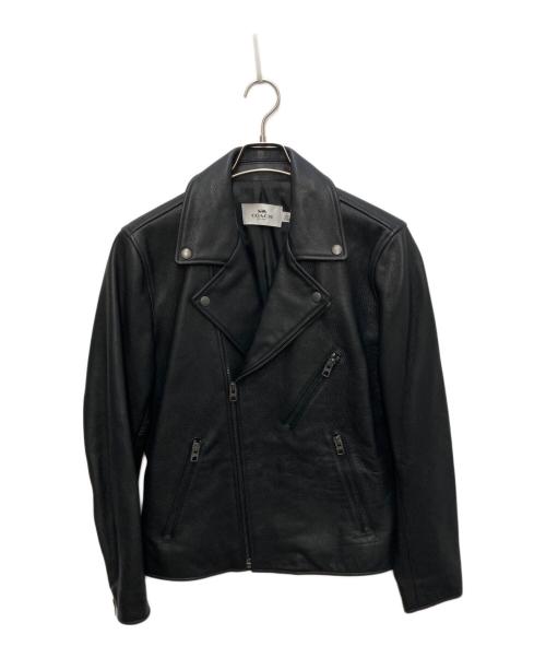 COACH（コーチ）COACH (コーチ) ダブルライダースジャケット ブラック サイズ:Mの古着・服飾アイテム