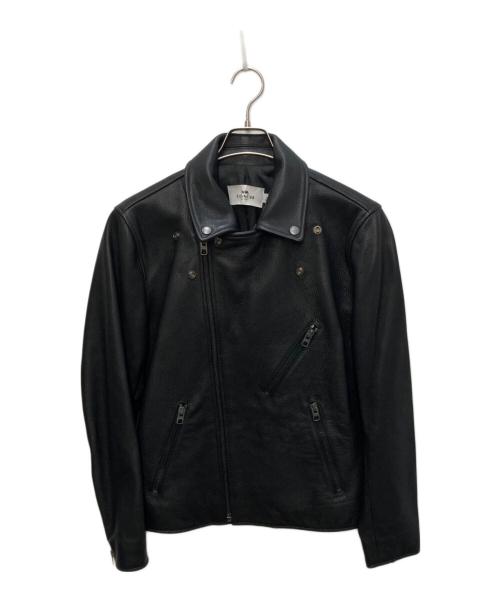 COACH（コーチ）COACH (コーチ) ダブルライダースジャケット ブラック サイズ:Mの古着・服飾アイテム