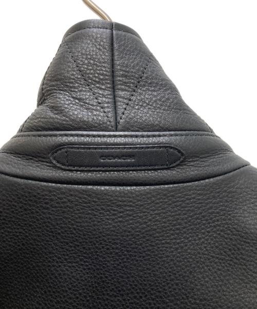 COACH（コーチ）COACH (コーチ) ダブルライダースジャケット ブラック サイズ:Mの古着・服飾アイテム