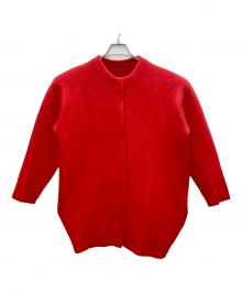 ELENDEEK（エレンディーク）の古着「CN RACCOON MIX WCD/CNラクーンミックスダブルカーディガン」｜レッド