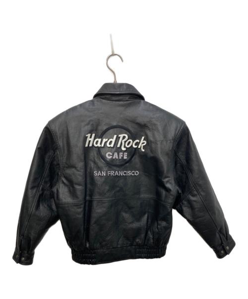 Hard Rock cafe（ハードロックカフェ）Hard Rock cafe (ハードロックカフェ) レザージャケット ブラック サイズ:Mの古着・服飾アイテム