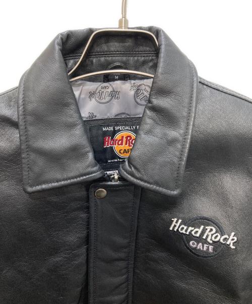 Hard Rock cafe（ハードロックカフェ）Hard Rock cafe (ハードロックカフェ) レザージャケット ブラック サイズ:Mの古着・服飾アイテム