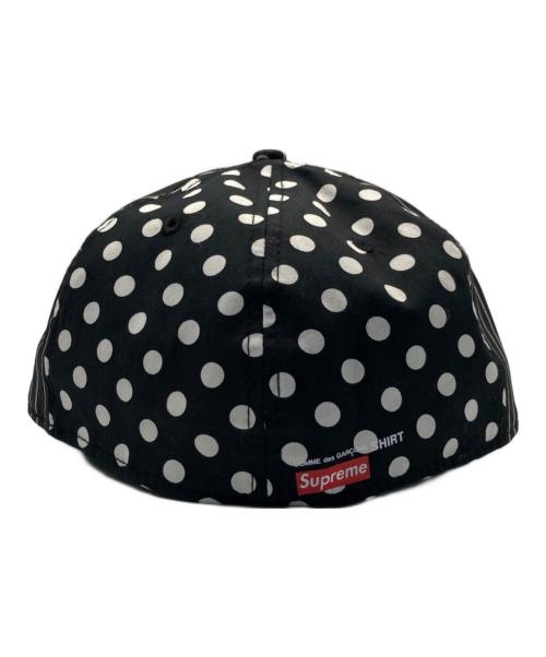 SUPREME（シュプリーム）Supreme (シュプリーム) COMME des GARCONS SHIRT (コムデギャルソンシャツ) Box Logo New Era Cap/ボックス ロゴ ニュー エラ キャップ ブラックの古着・服飾アイテム
