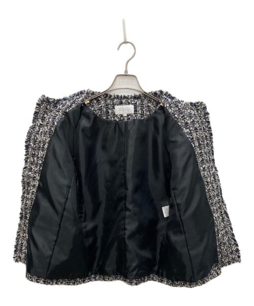 MACKINTOSH PHILOSOPHY（マッキントッシュ フィロソフィー）MACKINTOSH PHILOSOPHY (マッキントッシュ フィロソフィー) ツイードジャケット ブラック×ホワイト サイズ:38の古着・服飾アイテム