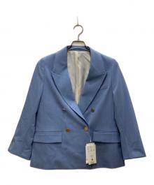 Mila Owen（ミラオーウェン）の古着「金釦ダブルブレストブレザー」｜ブルー