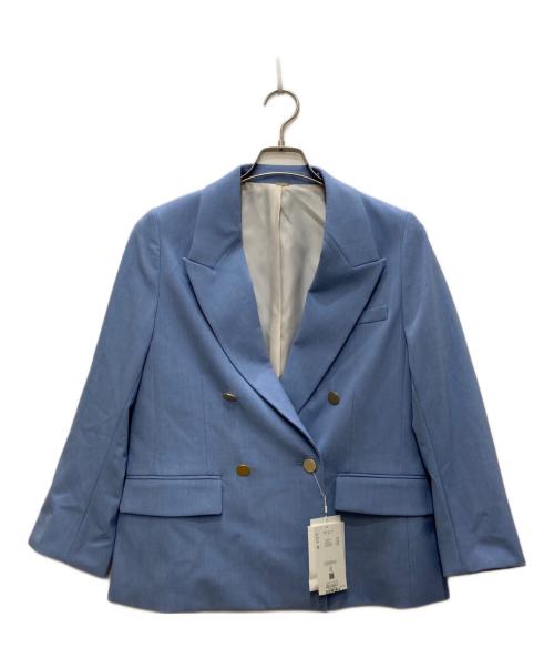 Mila Owen（ミラオーウェン）Mila Owen (ミラオーウェン) 金釦ダブルブレストブレザー ブルー サイズ:Ｆの古着・服飾アイテム