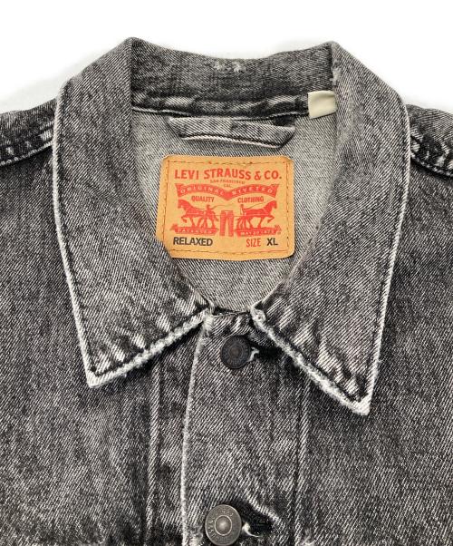 LEVI'S（リーバイス）LEVI'S (リーバイス) RELAXED FIT DENIM TRACKER JACKET/リラックスド フィット デニム トラッカー ジャケット ブラック サイズ:XLの古着・服飾アイテム